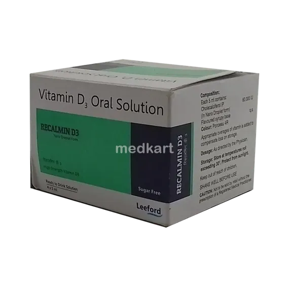 recalmin d3 sugar free oral solution 5 ml